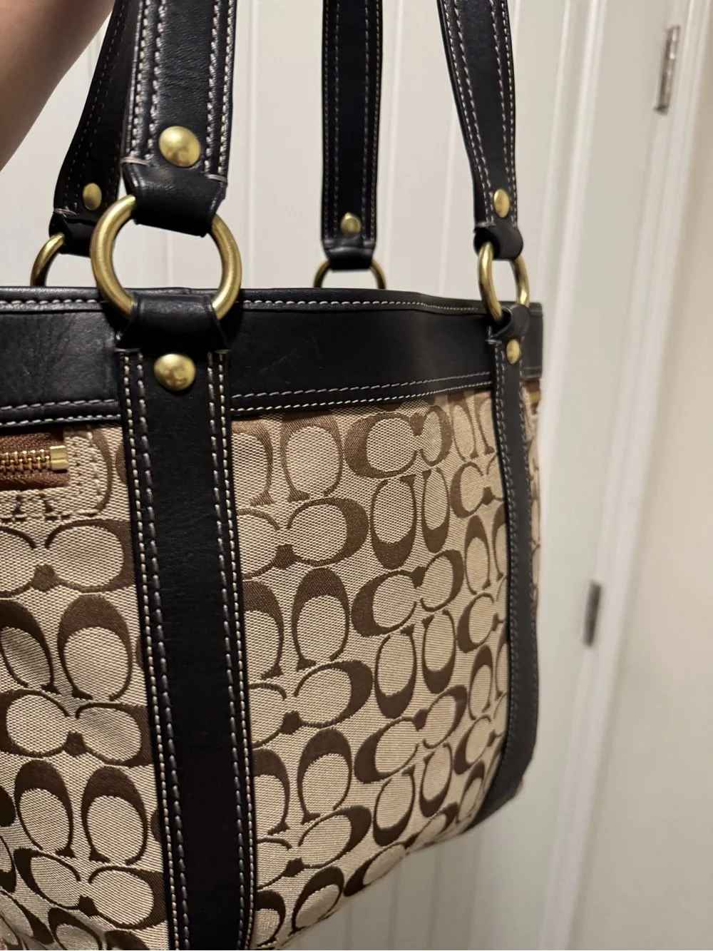 Vintage Coach F12889 Signature Legacy 65th Anniversary Large Tote Bag from 2006 - Picture 4 of 6